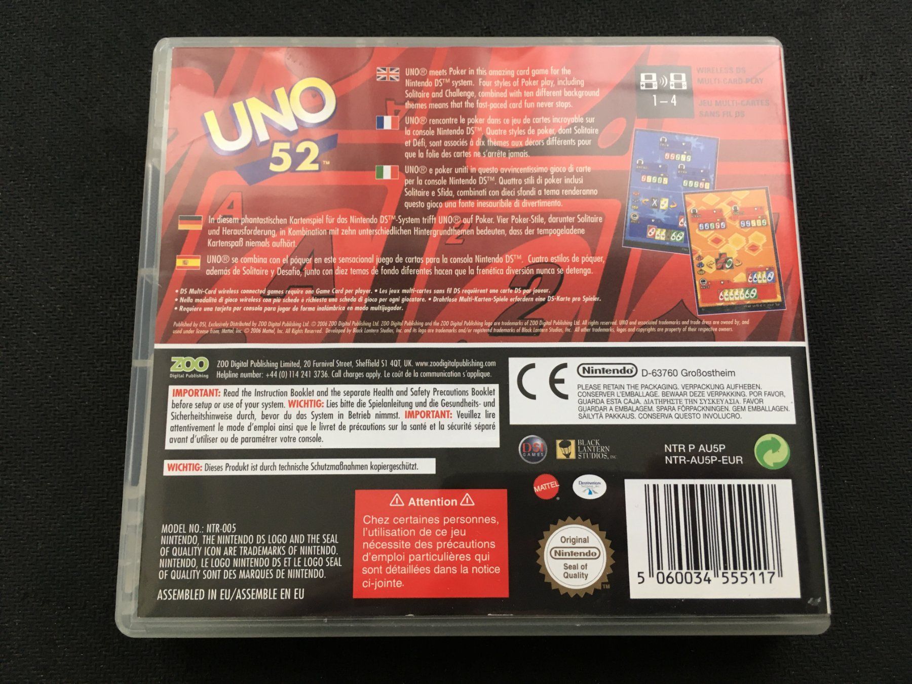 Nintendo Giochi: Uno 52 - Nintendo DS – Usato da St.Gallen venduto da sjosjo 1