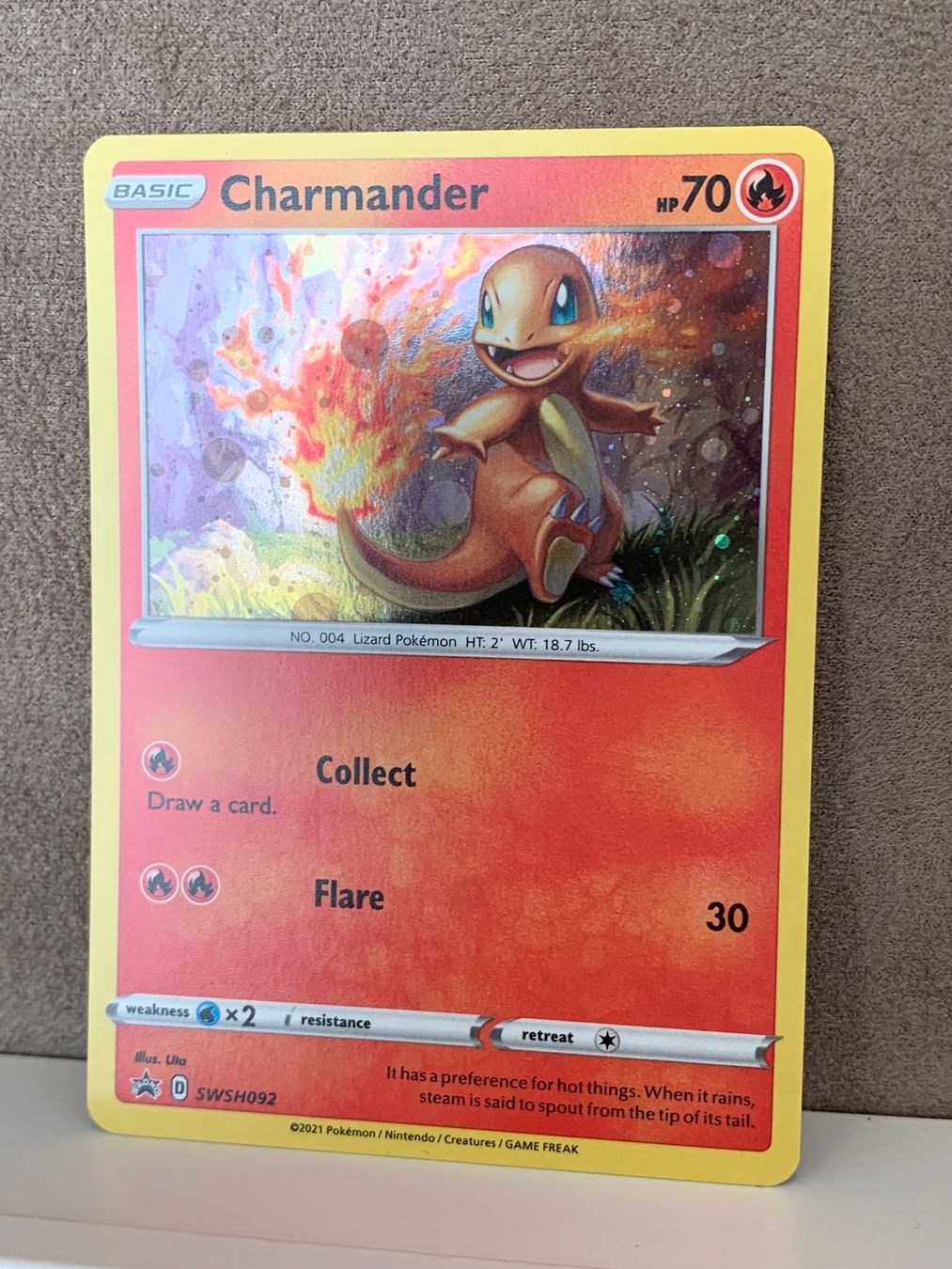 Pokémon Sammelbilder & Trading cards: Charmander Holo Promo ENG Pokemon SWSH092 – Gebraucht aus Fislisbach von  1