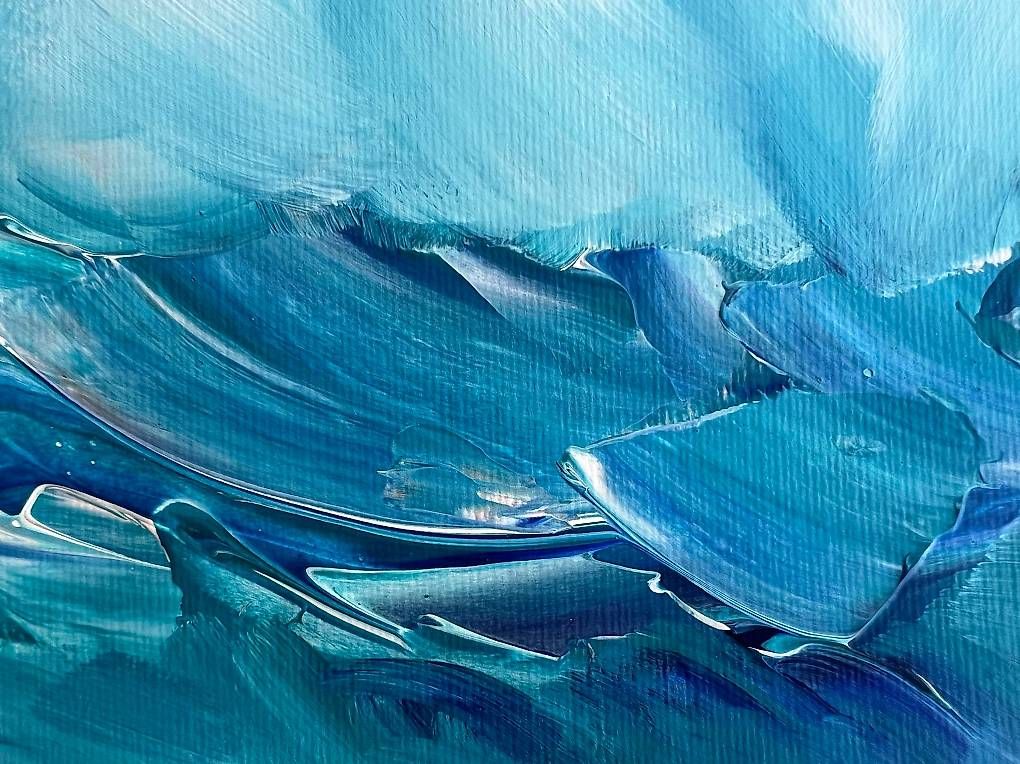 Dipinti: Acrylbild 20x60cm türkis – Nuovo e nell'imballaggio originale da Urdorf venduto da manuela4 2