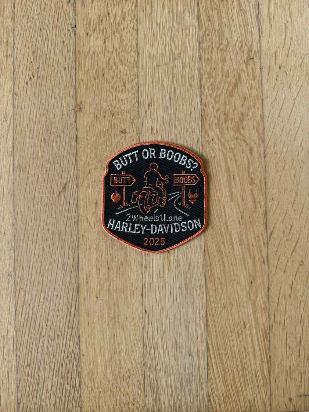 Plaketten & Abzeichen: Embroidered Harley Davidson Patch - 2Wheels1Lane – Neu (gemäss Beschreibung) aus Neunkirch von van_w9hz 1