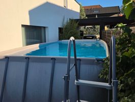 Piscine 549x274x132 / pompe à sable / Nettoyée & ready to go