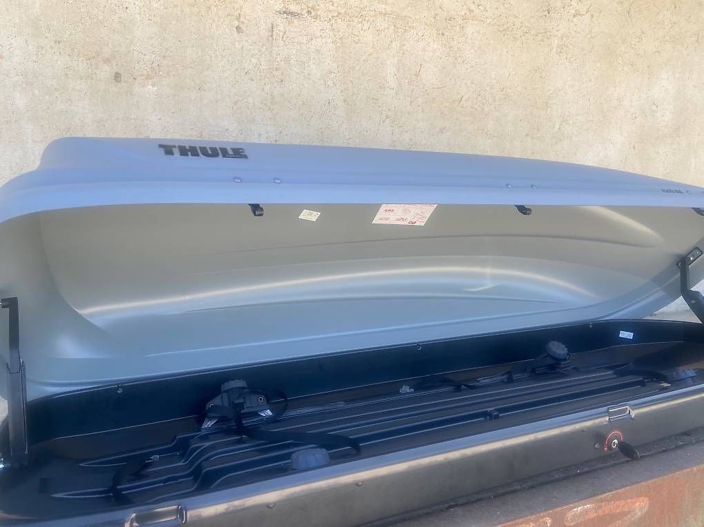 Dachboxen: Dachbox Thule Pacific 600 mit oder ohne Thule Träger – Gebraucht aus Leuzigen von Doppelrad 4