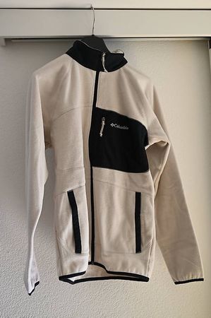 Columbia Fleecejacke beige/schwarz, Gr. L, ungetragen