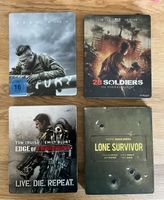 Blu-ray Steelbooks Fury, 28 Soldiers, Edge of Tomorrow, Lone