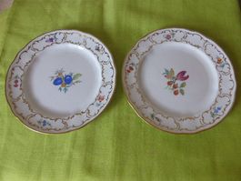 2 antike Porzellan Teller