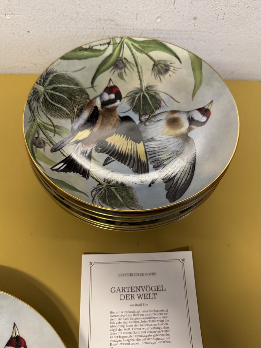 Assiettes: Teller Gartenvoegel 7 stk.  – D'occasion à Schlieren par Freundlich02 3