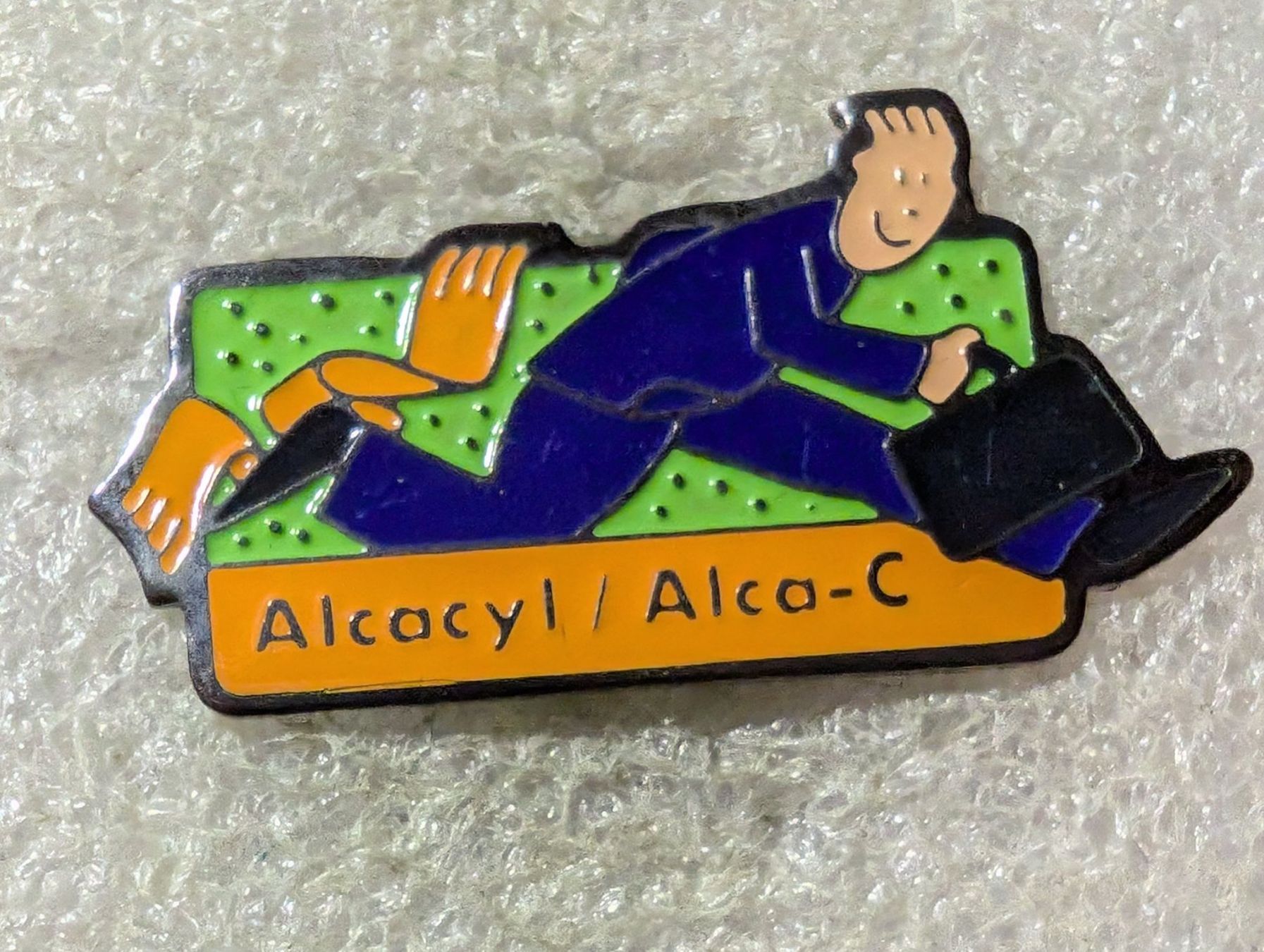 Placchette & Badge: Ansteckpin 61: Alcalyl – Usato da Oppligen venduto da Pin-Fall-Shop