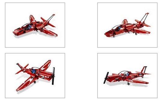 Lego Jeux de construction: Lego 9394 Düsenflugzeug / Propellerflugzeug – D'occasion à Réclère par twicky87