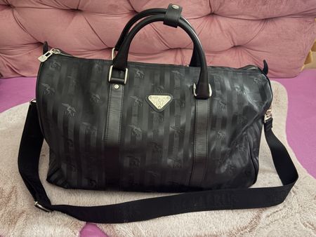 Maison Mollerus  Reisetasche Weekender, schwarz/ silber