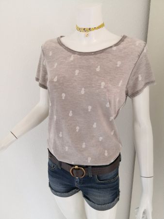 🤩ZARA T-SHIRT GRAU & ANANAS-MUSTER NEU & D&G P.