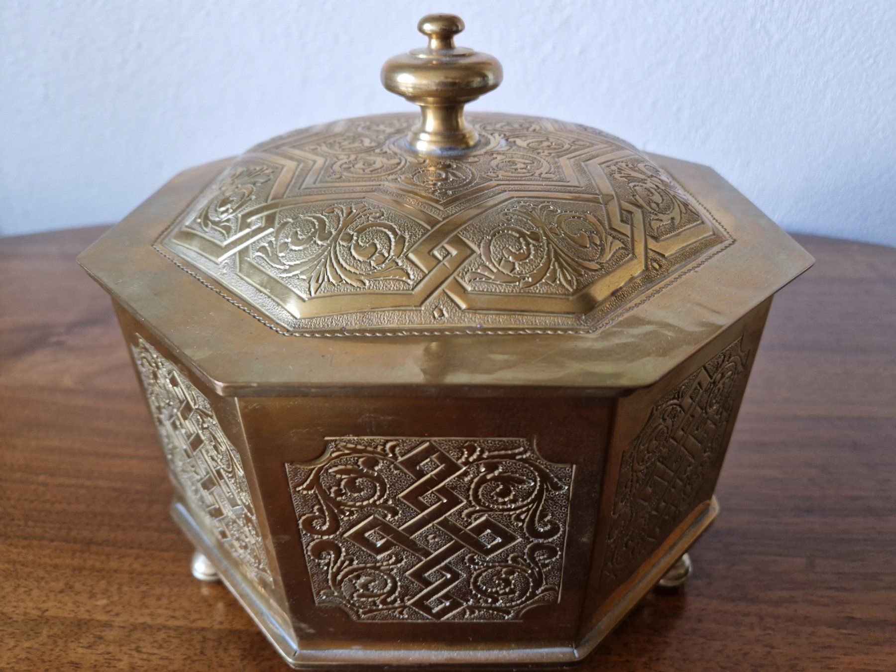 Portagioie: Messing Schmuckdose/Schatulle – Usato da Bern venduto da Antikbatik 4
