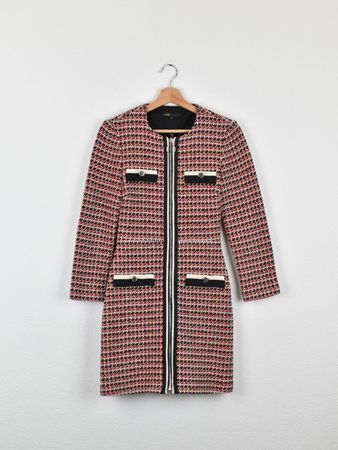Maje "Romane" Tweed Kleid, Gr.34 (36)