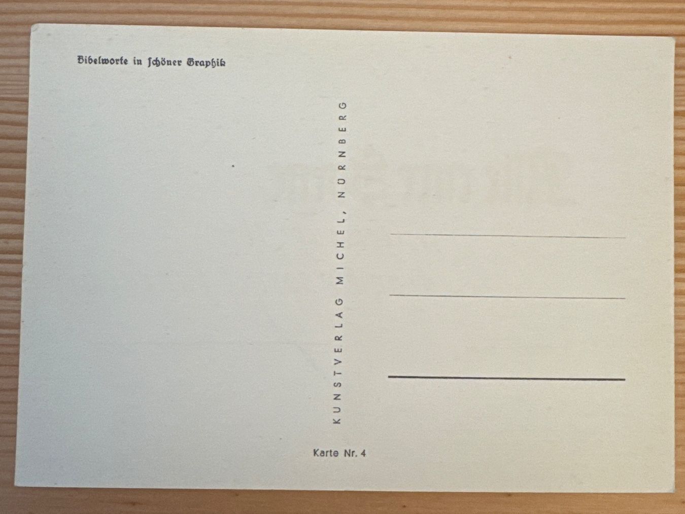 Cartoline postali: Zwei antike, neuwertige Ansichtskarten mit Bibelworten – Nuovo (secondo la descrizione) da Zürich venduto da Tarafo5 1