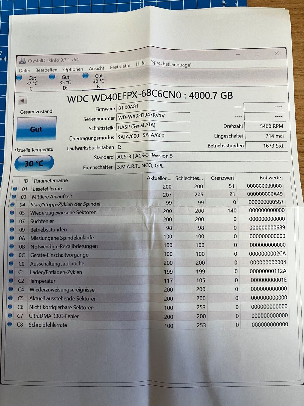Western Digital Dischi rigidi: Harddisk WD 4TB (mit Garantie Digitec) – Usato da Brunnen venduto da Obw16 2