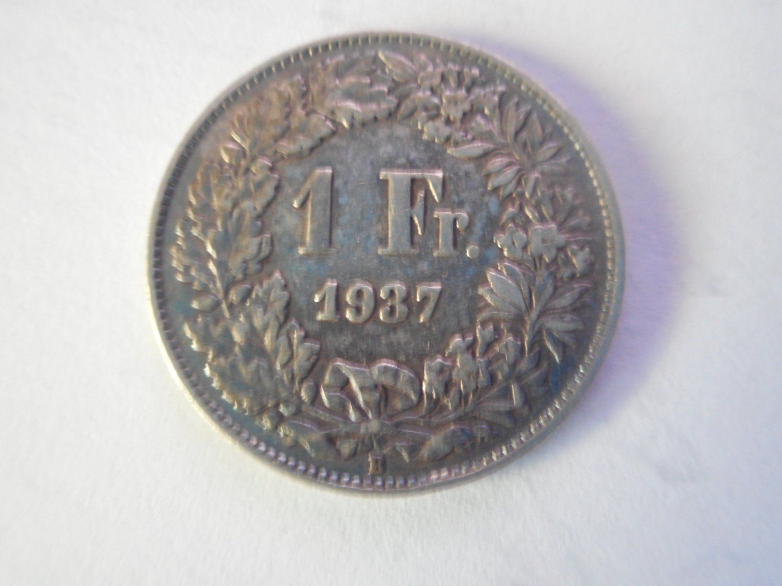 Alle Münzen: 1 Fr. 1937 silber – Gebraucht aus Kriegstetten von pizlad2010