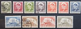 Grönland Kat. 28-36, 41 & 44 gest. 1950/59 Kat. 20 Euro