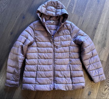 Steppjacke Chicoree mit Kapuze altrosa Grösse XXL
