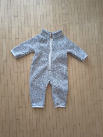 Baby Strampler grau Melange Grösse 62 neuwertig