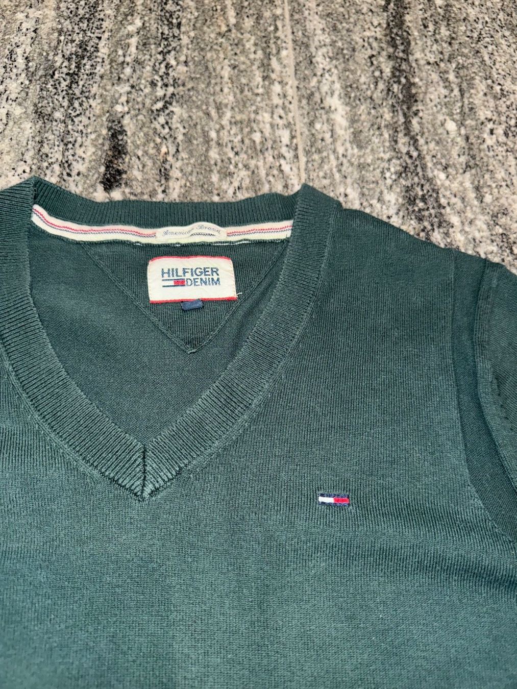 Tommy Hilfiger Maglioni & Felpe: Dark green Tommy Hilfiger mens pullover – Usato da S. Vittore venduto da via_h2nb 1