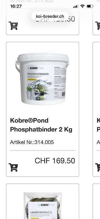Sonstiges Fahrzeugzubehör: Kobre Pond Phosphatbinder – Gebraucht aus Hinteregg von fbu02 2