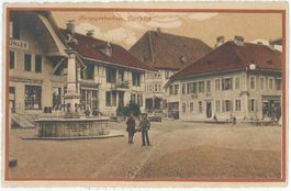 BE 284 HERZOGENBUCHSEE Dorfplatz belebt 1919
