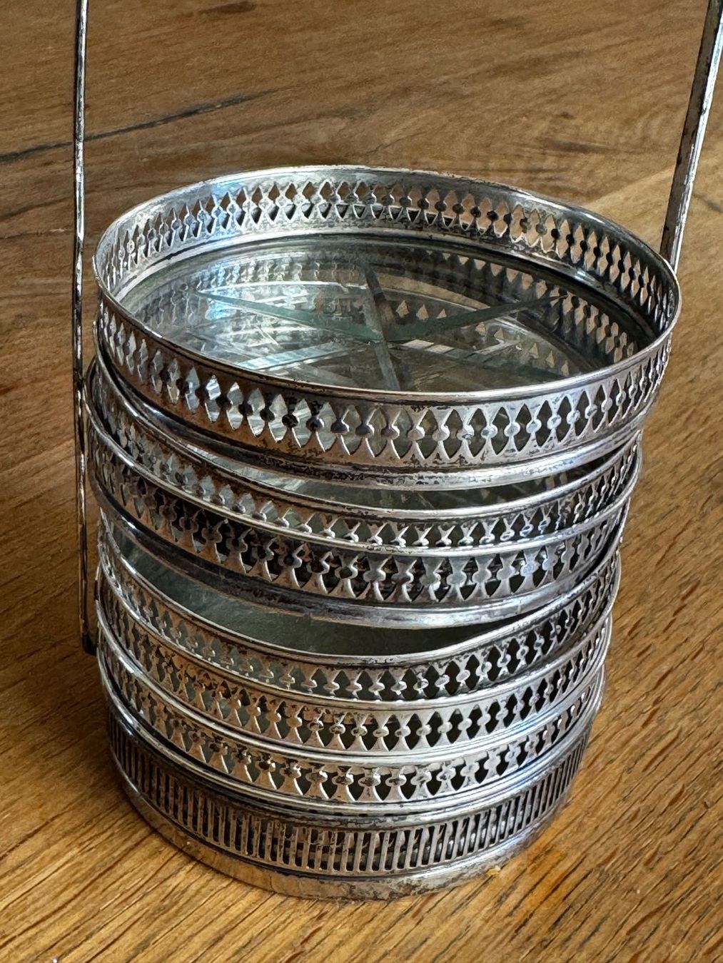 Dessous de verre: 6 Glasuntersetzer versilbert – D'occasion à Burgdorf par Tanthony 4