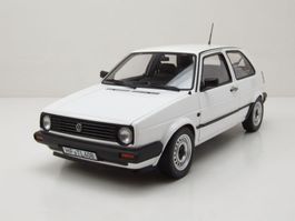 VW Golf II CL Phase II 1987-1989 weiss / schwarz       1:18