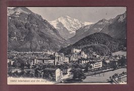 INTERLAKEN - Jungfrau - 1916 Hotel Stempel
