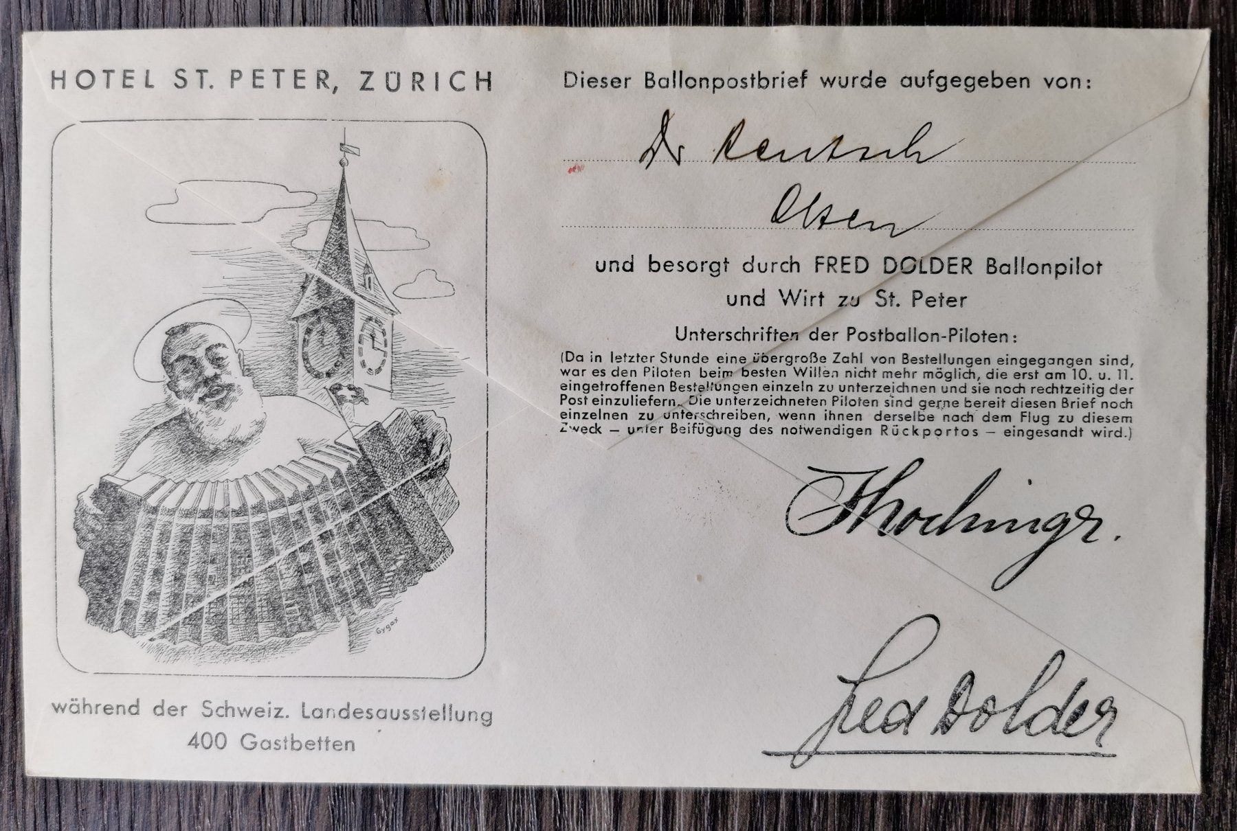 Tutti i francobolli: TR11 Enveloppe + Timbre Suisse  1939 – Usato da Cousset venduto da Patrick_Collections 1