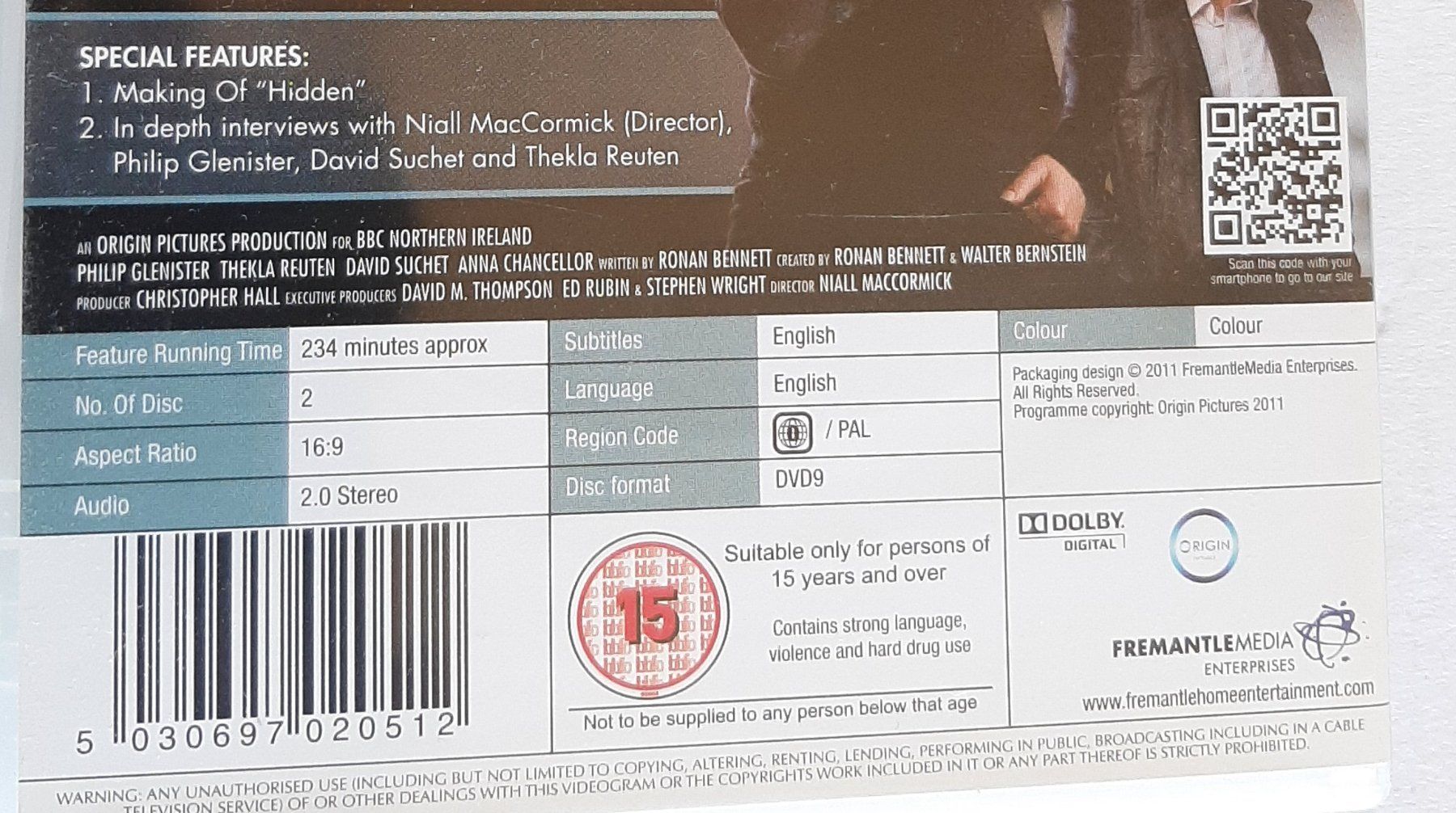 Tutti i DVDs: HIDDEN - Captivating British Thriller Mini Series TV 2 DVDs – Usato da Genève venduto da Cockattoo 3