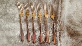 Lot de 6 fourchettes métal argenté FOB 90-30 occasion