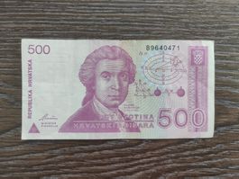 Kroatien 500 Dinara 1991 !!!!