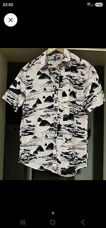 Chemise homme motifs japonais taille M neuve