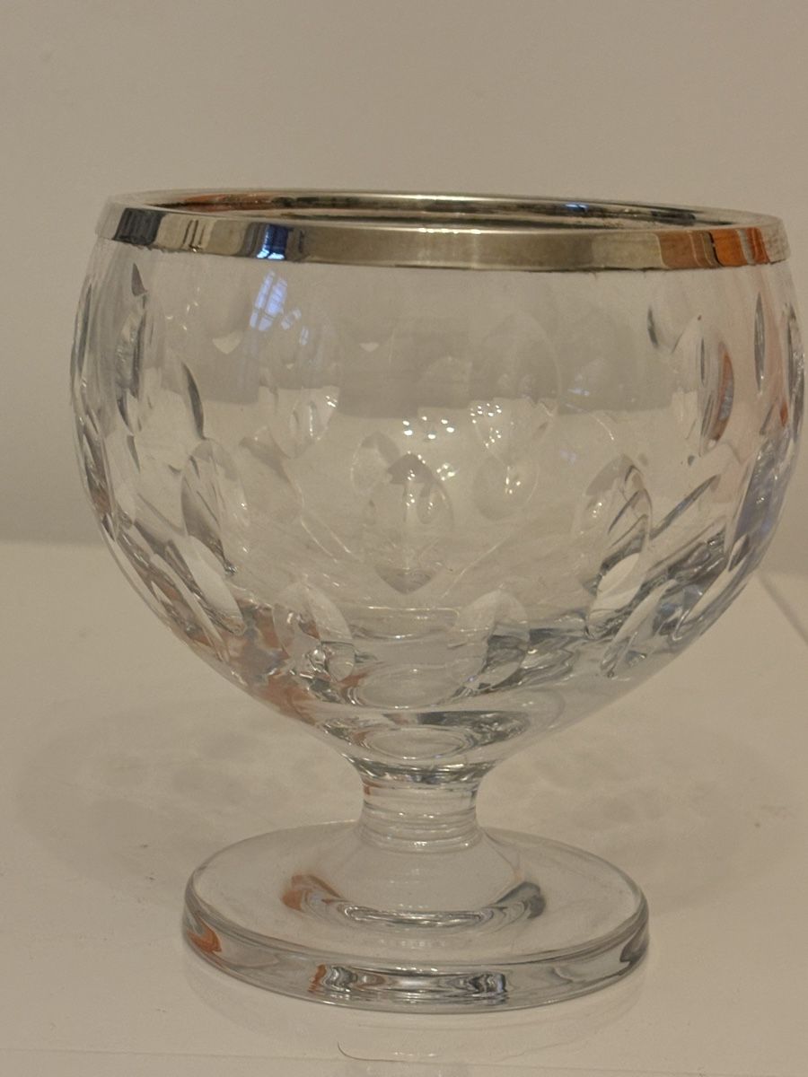 Ciotole: Coupe cristal bord argent 925 gravé main – Nuovo (secondo la descrizione) da Genève venduto da ati_tj8f 1