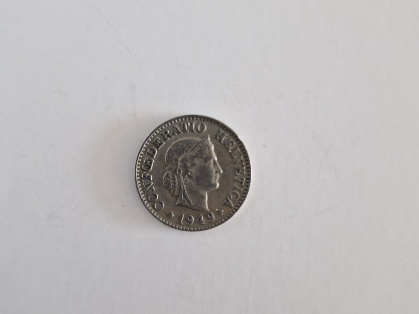 Tutti le monete: 10 Rp 1949 / 10 centimes 1949 – Usato da La Croix (Lutry) venduto da Lecollectioneur