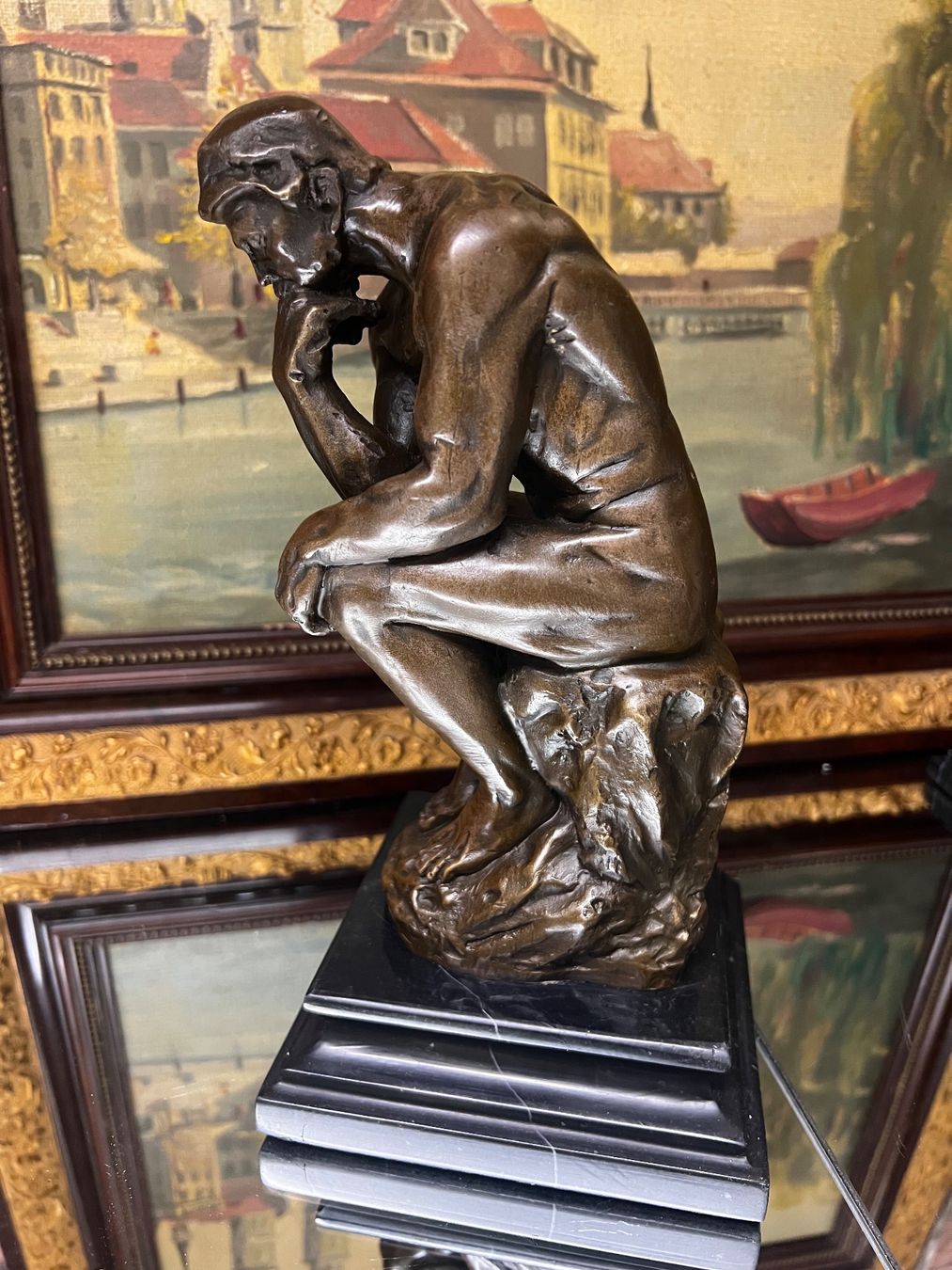 Sculture & Statue: Wunderschöne Bonze Figur "Der Denker" – Usato da Oberengstringen venduto da Cici7 5