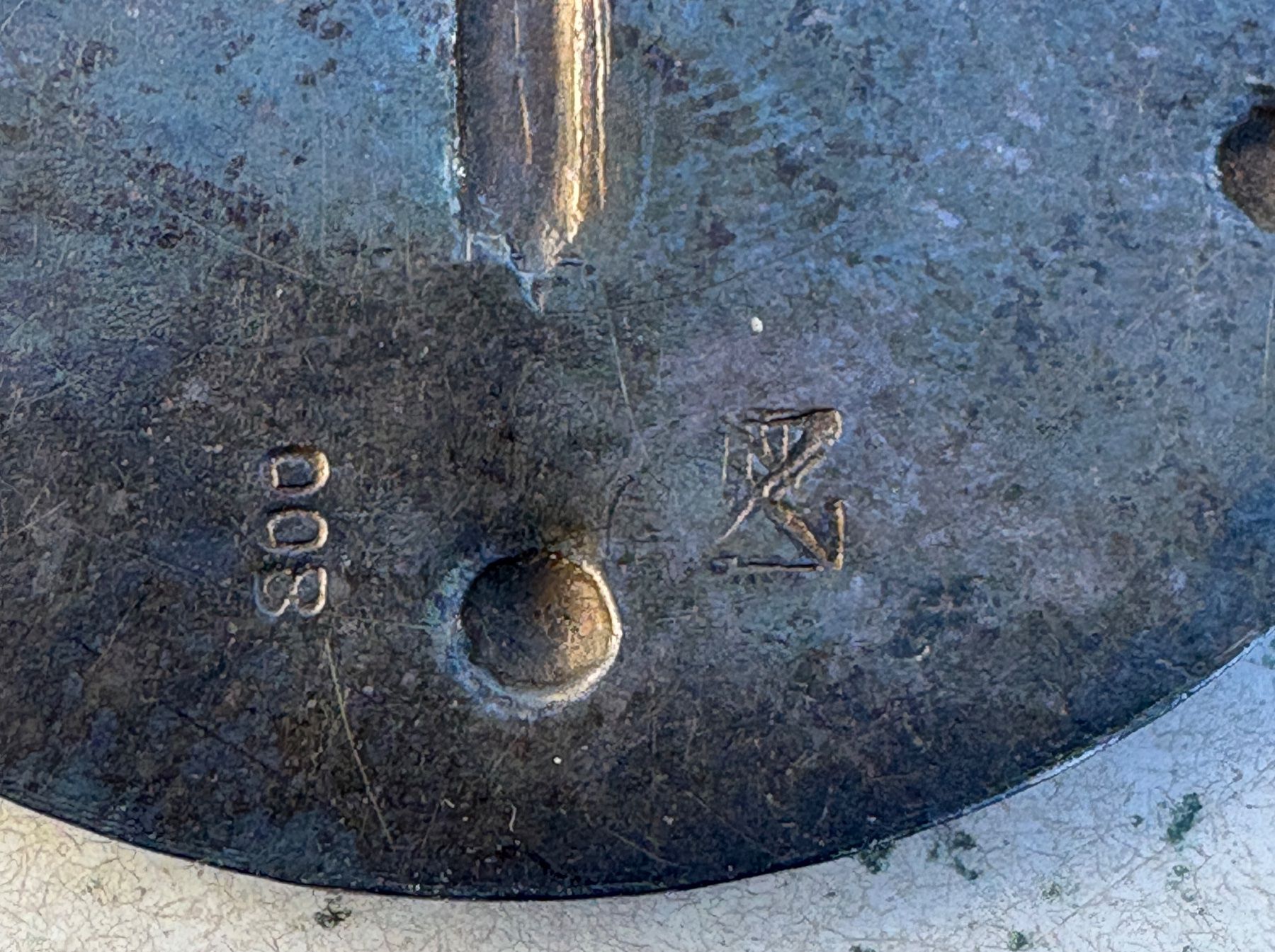 Spille & Fermagli: Brosche Kreuz rund 800 Silber – Usato da Bern venduto da Smintheus 2