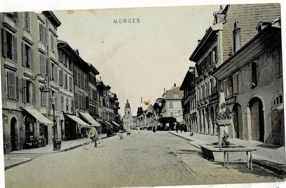 Ansichtskarten: Morhes Strassenansicht belebt 1912 – Gebraucht aus Sulz AG von Oberdanne8