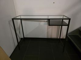 IKEA VITTSJÖ Schreibtisch Schwarz / Glas