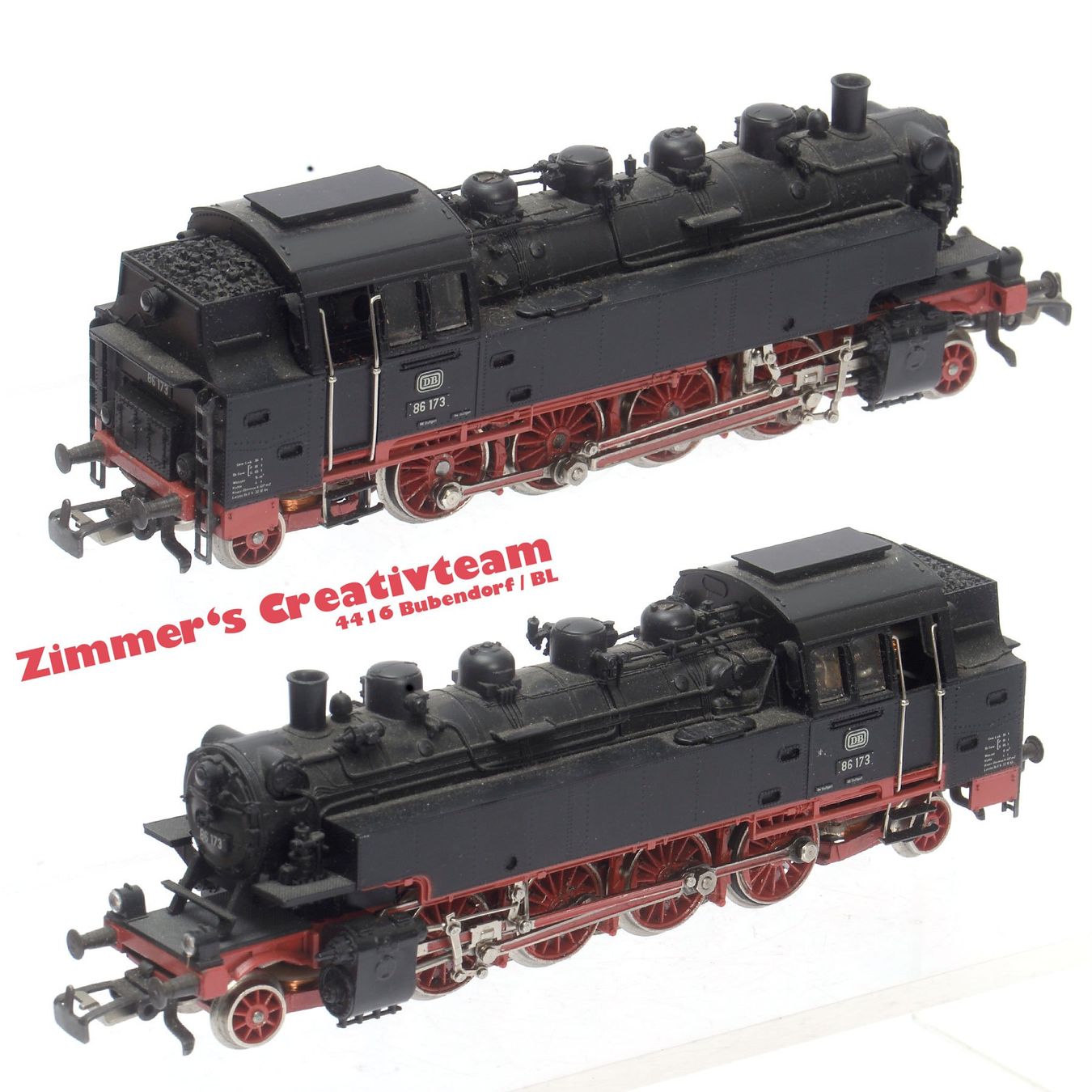 Märklin Modellini di ferrovie: Märklin DB Dampflok BR 86, WS, H0 – Usato da Bubendorf venduto da zimmers_creativteam
