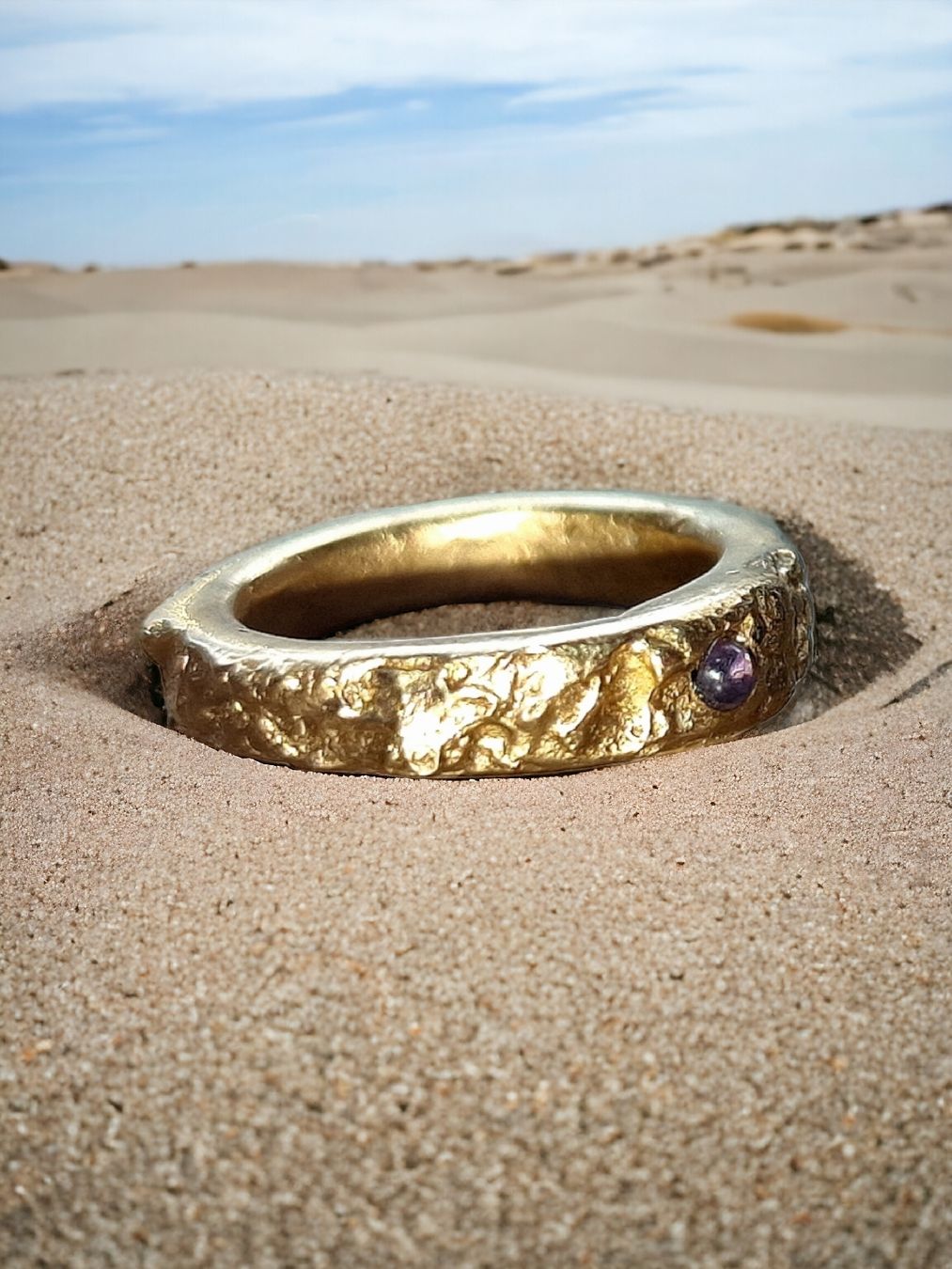 Anelli: Wilder Ring, Bronze mit Iolith, Grösse 46,75 – Nuovo e nell'imballaggio originale da Aarau venduto da Schmuckhoehle_MD 6