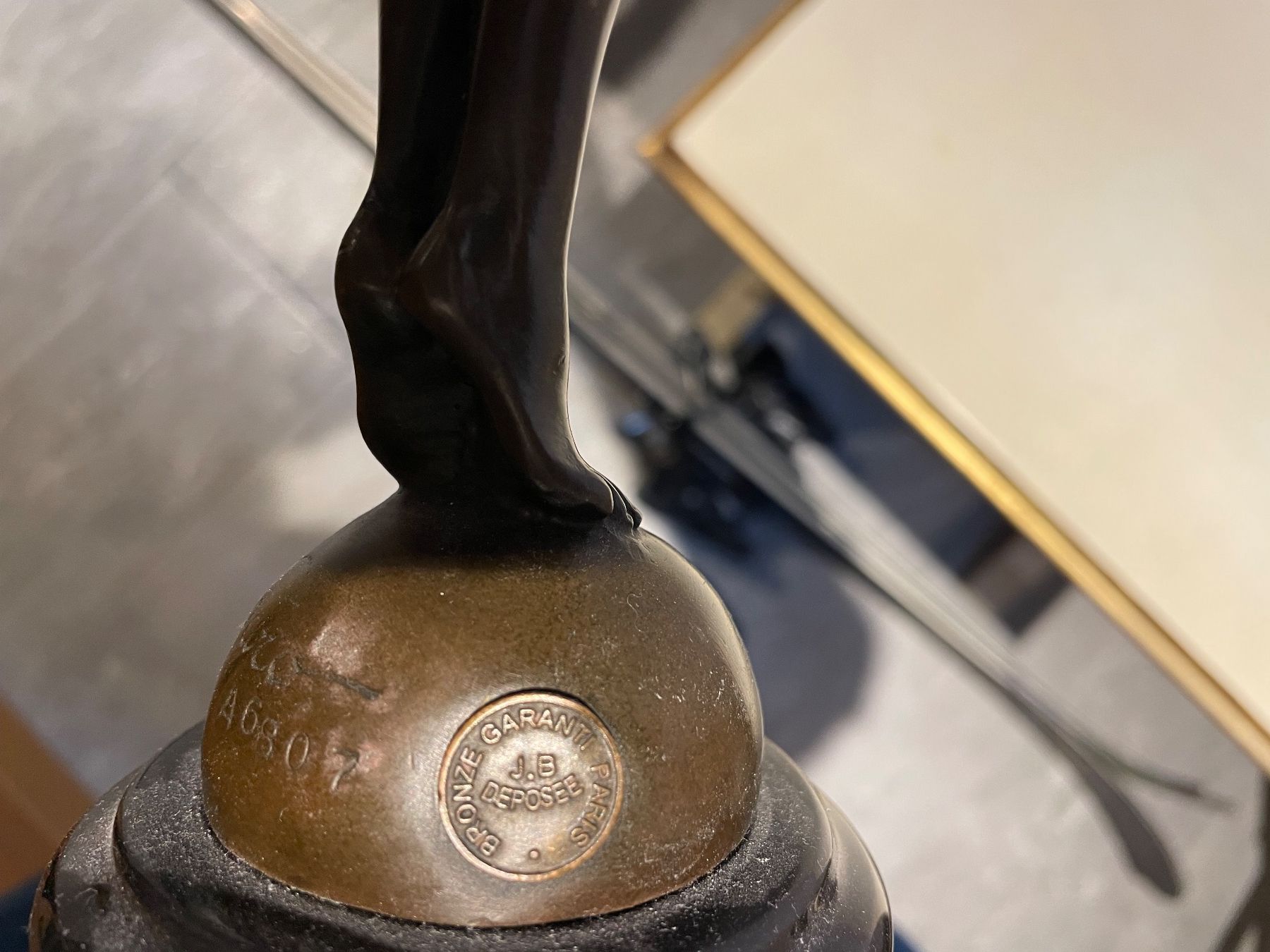 Skulpturen & Statuen: Wunderschöne Ikarus-Bronzeskulptur - Signiert/Stempel! – Gebraucht aus Fidaz von Montifino 4