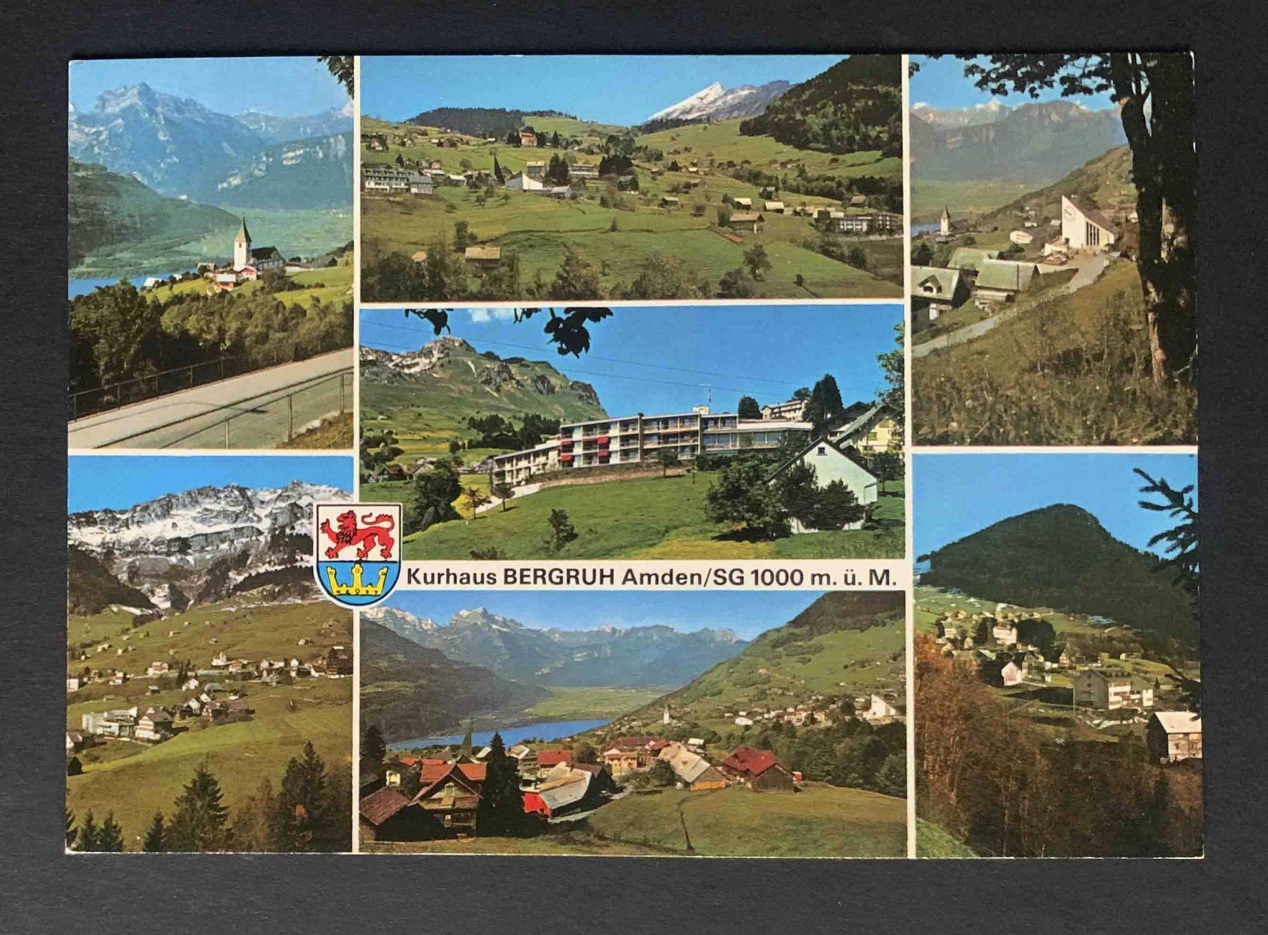 Cartoline postali: AK Kurhaus Bergruh Amden – Usato da Goldau venduto da artelier1