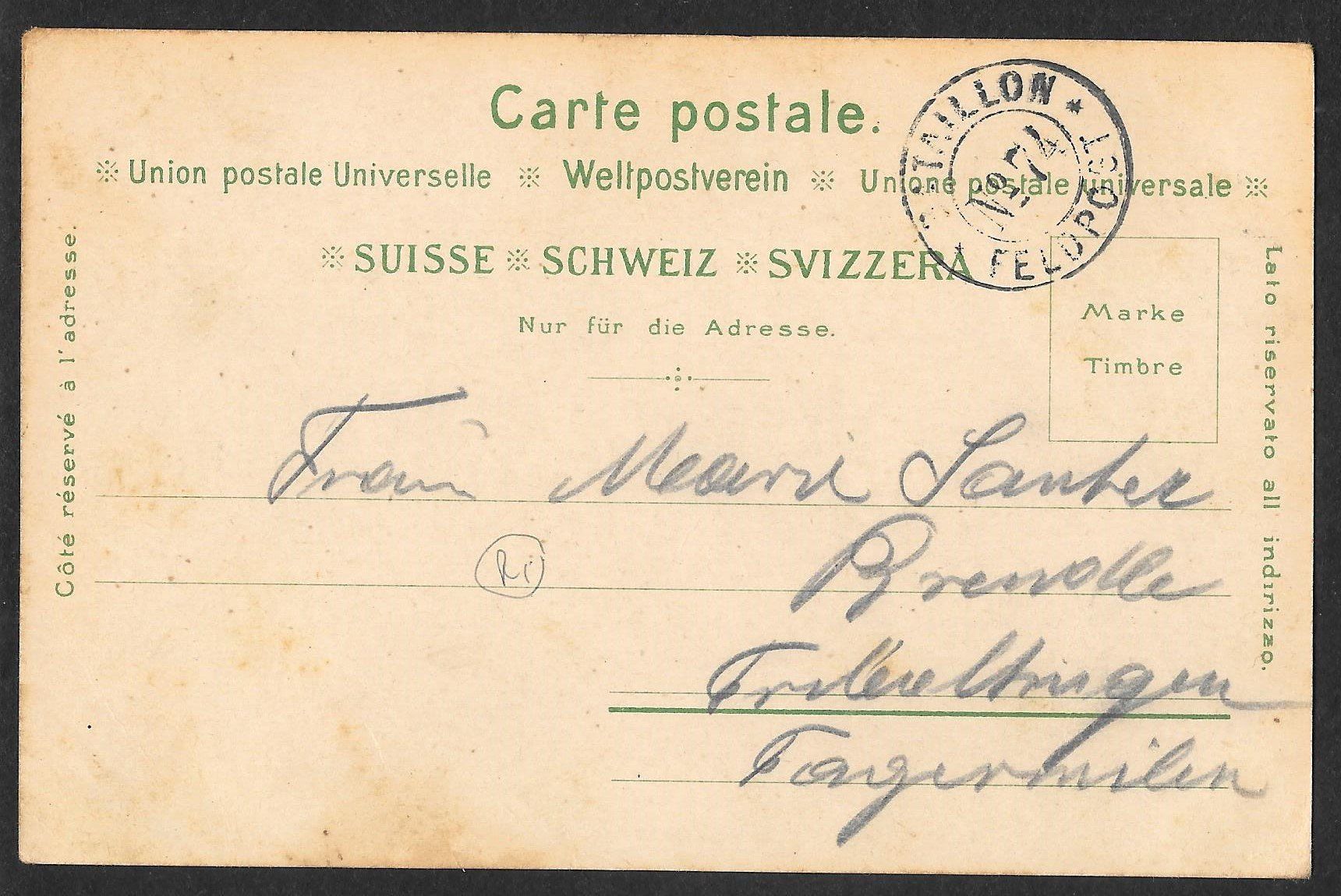 Cartoline postali: Bürglen braune Lithografie 5 Bilder – Usato da Olten venduto da clotaldi 1