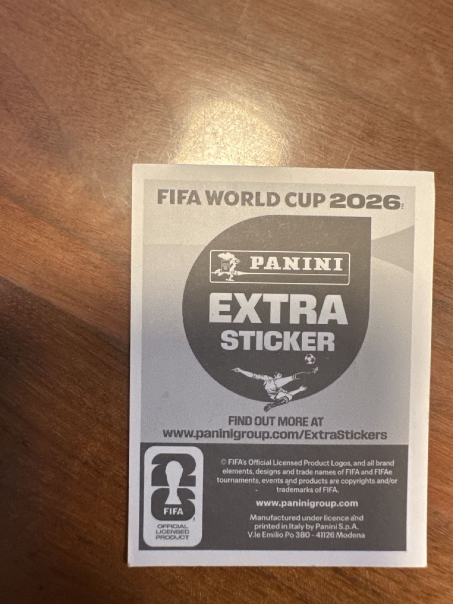 Panini Carte collezionabili: Panini 2026 Extra Sticker Raúl Jiménez gold – Usato da Zürich venduto da peg_l7wc 1