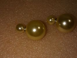 OHRRINGE MODESCHMUCK,,WEISS FARBE,,RUND FORM