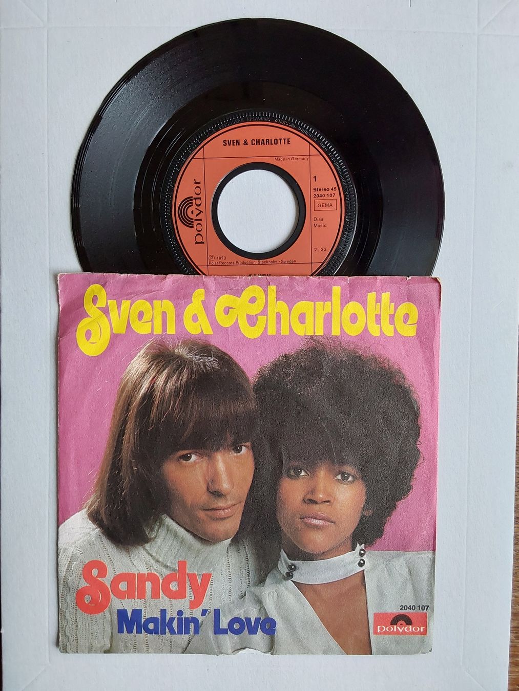 Dischi in vinile: Vinyl Single -Sven & Charlotte - Germany 1973 – Usato da Villeret venduto da Fil11
