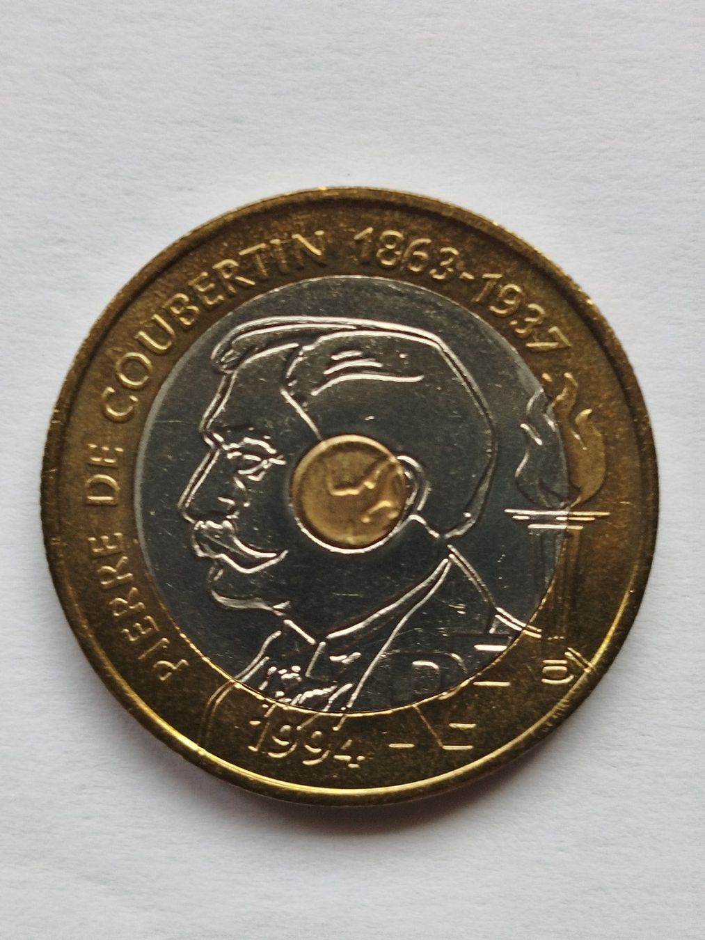 Toutes les monnaies: 20 FRANCS PIERRE DE COUBERTIN 1994 – D'occasion à Wettingen par Colorup 1