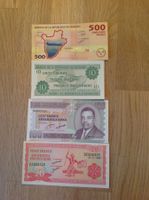 Quatre billets de Burundi UNC