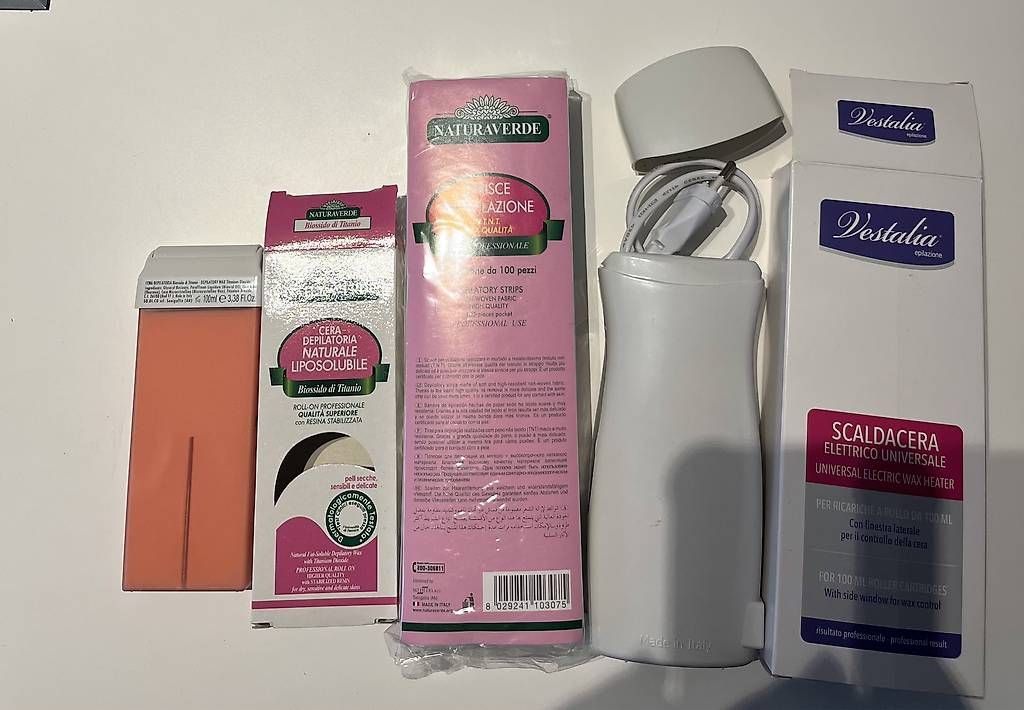 Cura del viso: Kit ceretta fai da te con scaldacera  – Usato da Genestrerio venduto da Ellyellys84